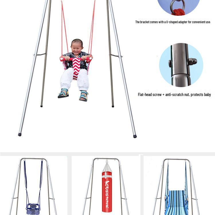 Indoor Outdoor Children's Stainless Steel Fabric Swing Set