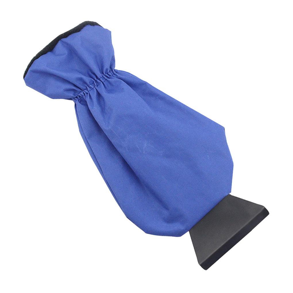 

Утолщенная ветровая щетка для льда на лобовом стекле автомобиля, выдвижная водонепроницаемая лопата для снега, щетка с теплыми перчатками, инструмент для удаления снега без царапин синий