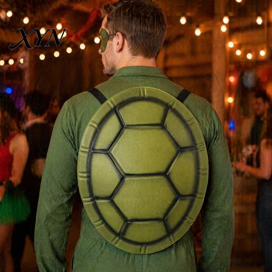 Funny Theme Party Outfit Turtle Shell Costume for Kids, Halloween Ninja Cosplay Accessory, Lightweight Stage Photography Prop EVA Backpack Dress