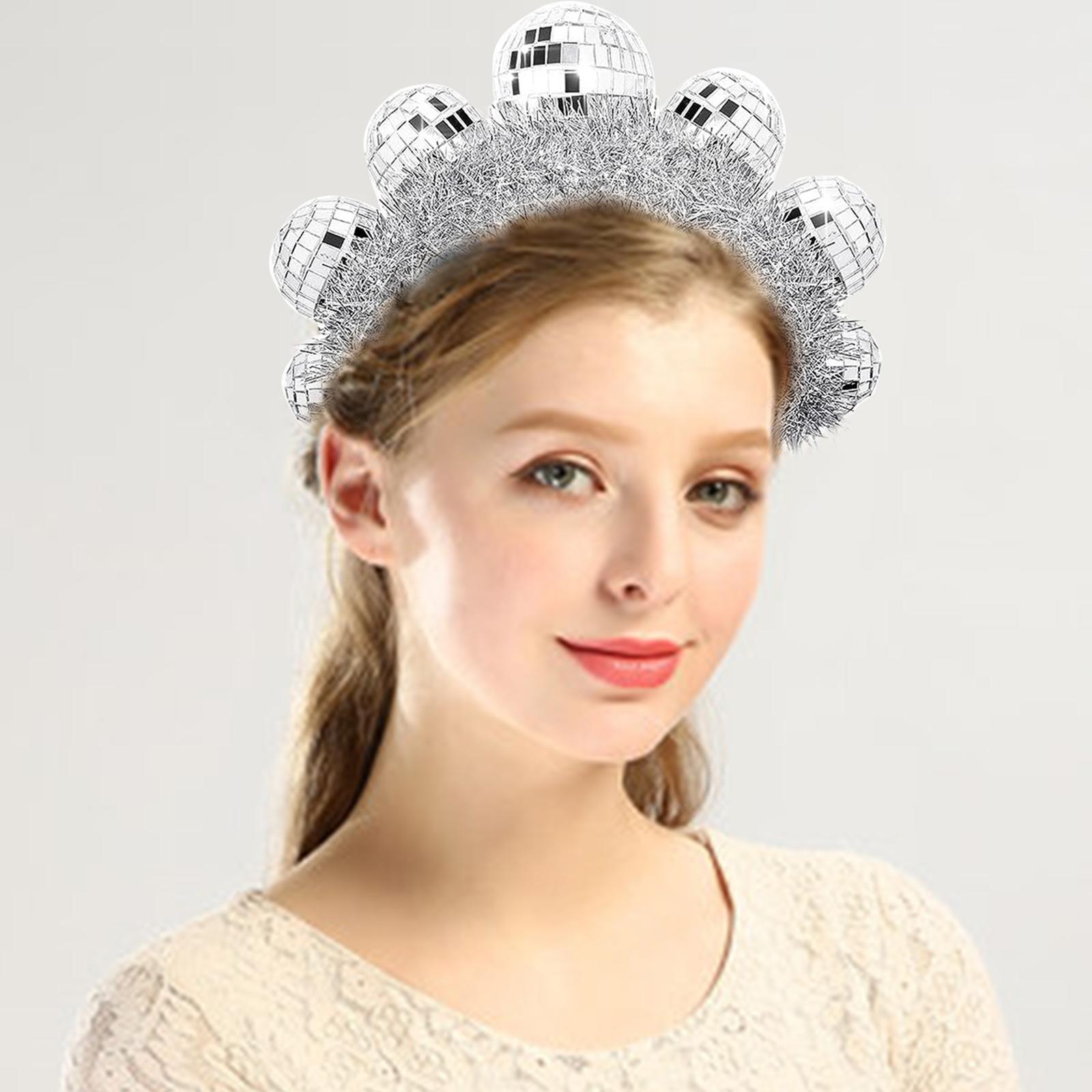Диско-шары головная повязка музыкальный фестиваль винтажный обруч для волос фанк — фото 5