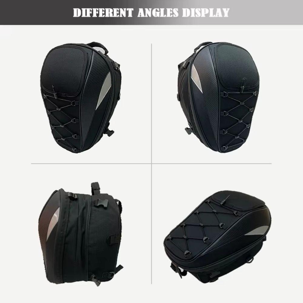 Reflektierende Motorrad-Rücksitztasche Wasserdichter Fahrer-Rucksack Motorrad-Hecktasche Reiten Reisen