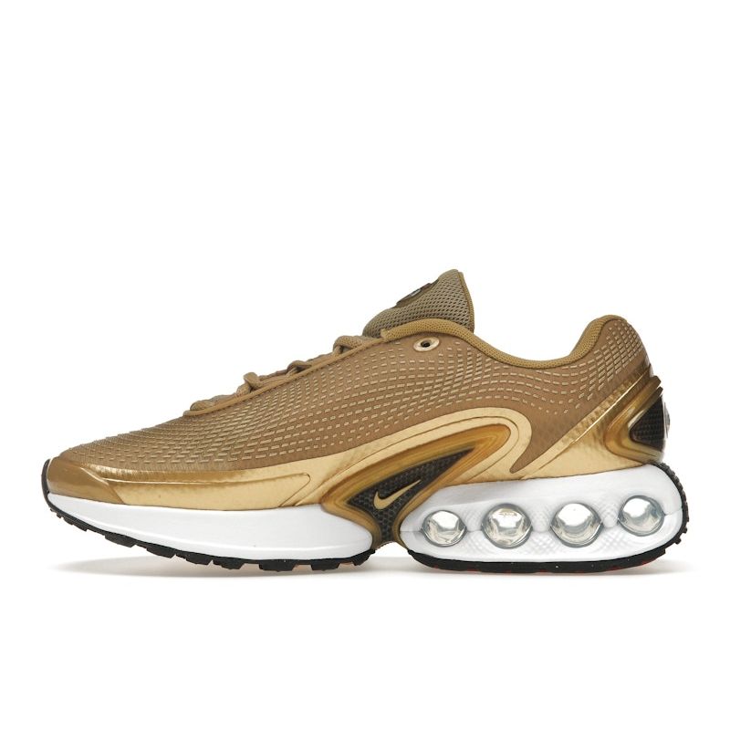 Nike Air Max DN Metallic Gold Women Sneakers Black White HJ9638-700