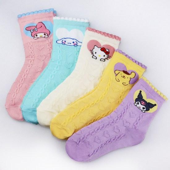Children's Sanrio Characters Medium Socks SAN-09 5-Piece Set, a popular character in Korea
