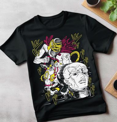 חולצת טי Made in Heaven, חולצת טי JoJo's Bizarre Adventure, חולצת אנימה, חולצת מנגה