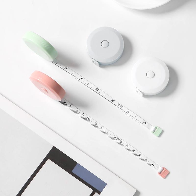 1pcs Macaron Color Measuring Tape 150cm 60inch Metric Imperial Flexible Ruler Portable Tapeline Stationery