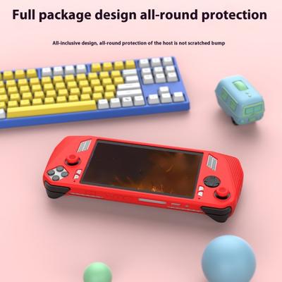 Silicone Game Console Case Protective Sleeve Shockproof Impact Resistant Non-slip Anti Drop Protective Cover for ROG ALLY
