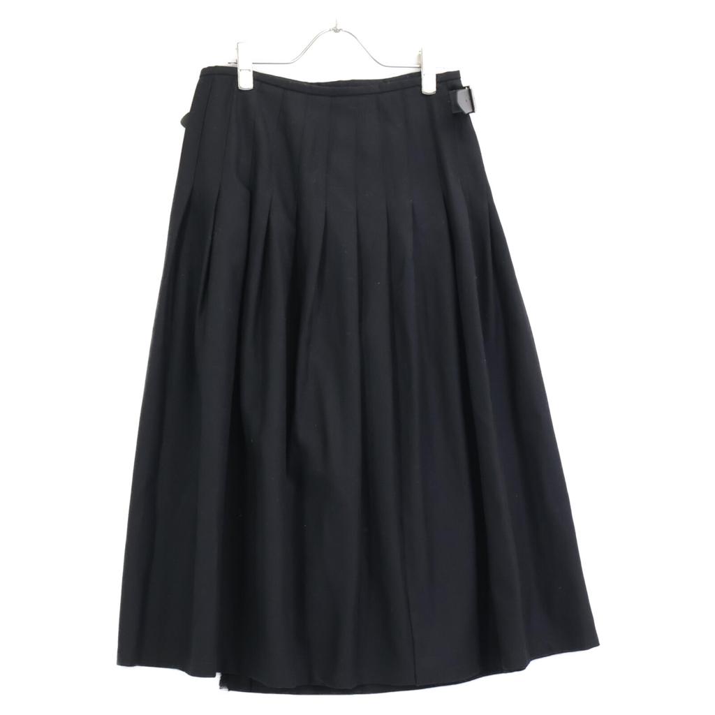 O’Neil of Dublin Buckle Belt Pleated Skirt Skirt XS blackUsed