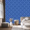 Wallpaper Geometric Rhombuses Blue, Mountain Blue 50x1000