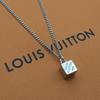 Used [Genuine Product] LOUISVUITTON [Good Condition] Rare Mini Cube Charm & Necklace Chain (external Product)