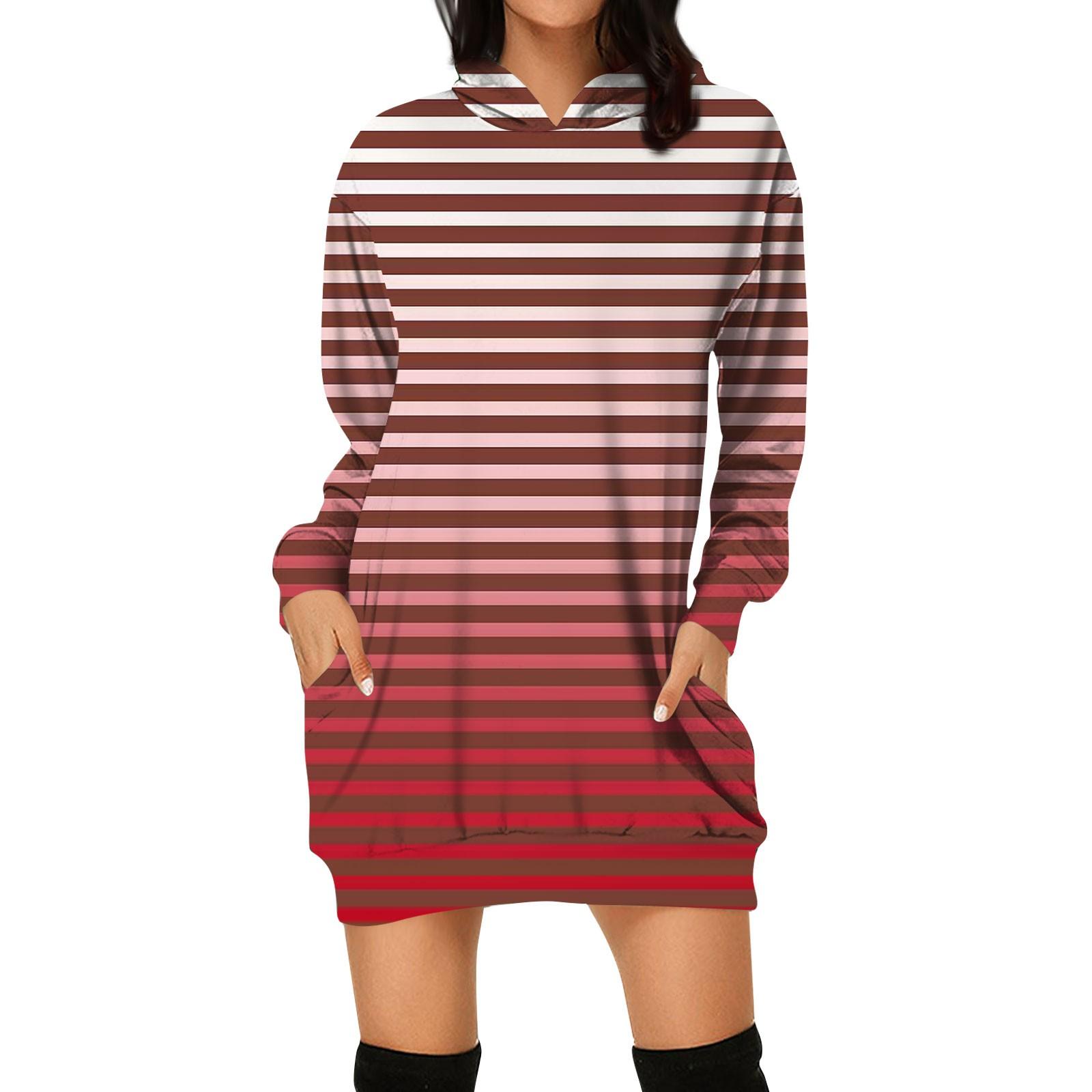 

Женское осеннее и зимнее платье-толстовка с капюшоном, платье с принтом на Хэллоуин XL винный