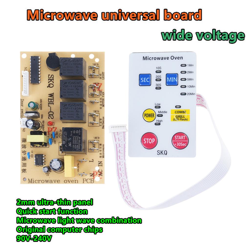 Microwave Oven Universal Board Motherboard Repair Board Modified Circuit Board Accessories Ultra-Thin Button Replacement