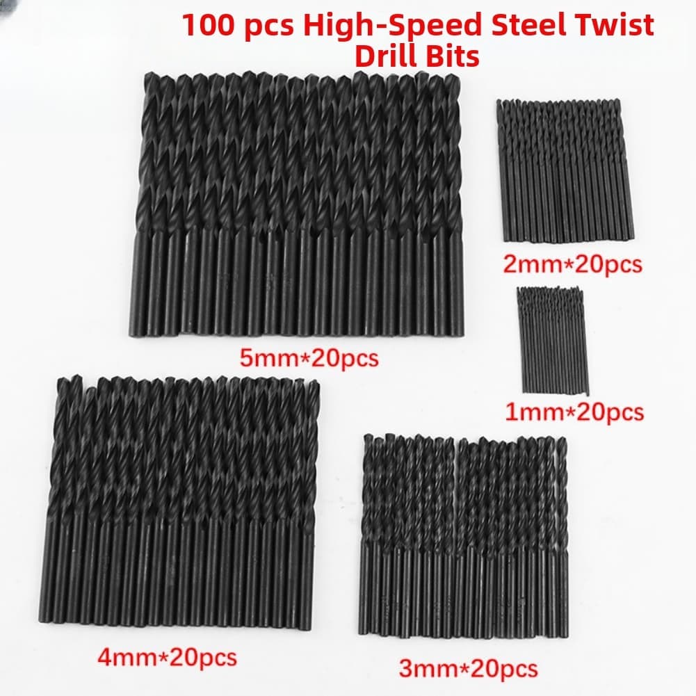 DIY Projects HSS Drill Bits High Speed Drill Bits Set Drill Bit TiAlN Coating Heat Resistant Precision Ground Tip