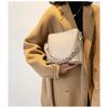 Women's Handbag Fashion Solid Color Versatile Retro Single Shoulder Crossbody Bag Underarm Bucket Bag