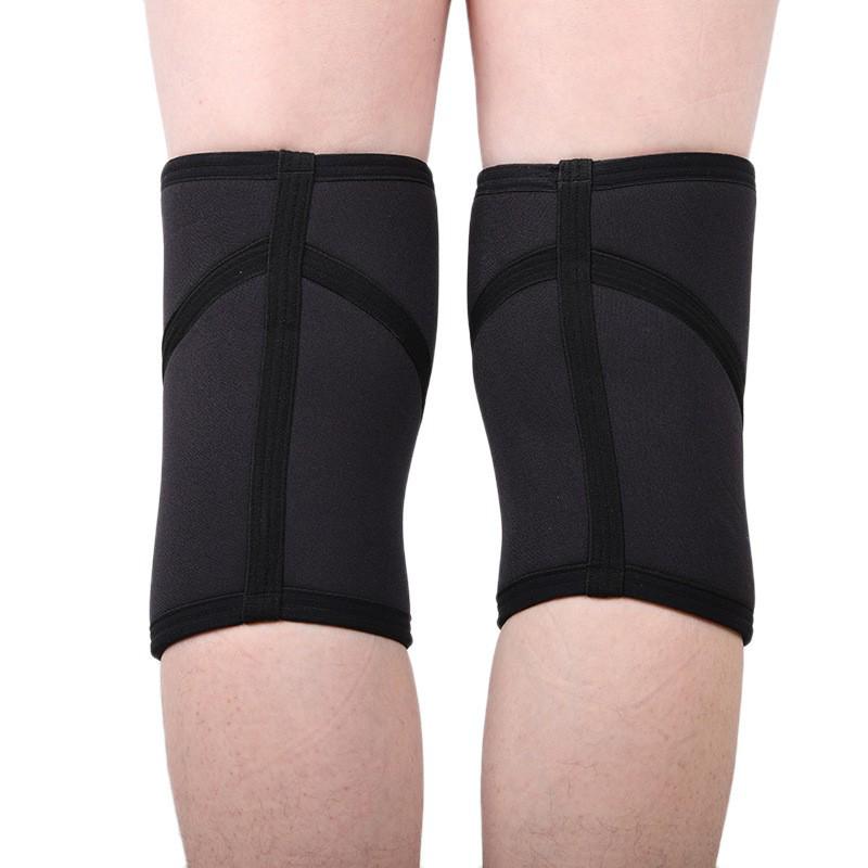 Ağırlık Kaldırma ve Squat için 7mm Neopren Kompresyon Dizlikleri - Koruyucu Fitness Ekipmanı