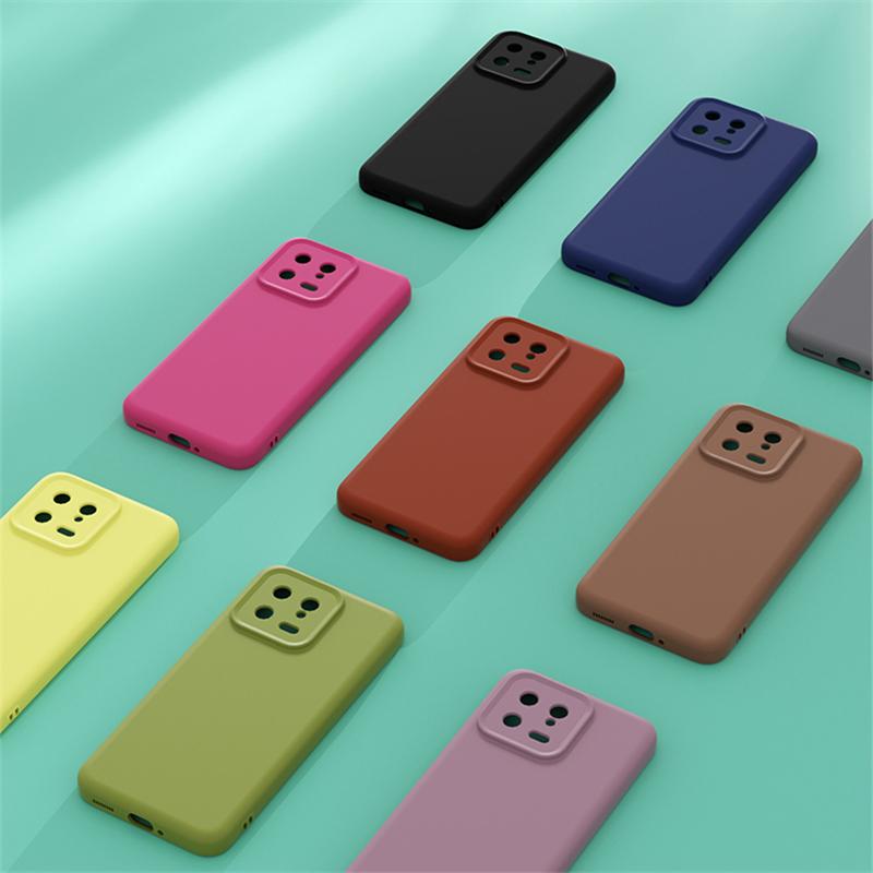 Xiaomi 13 12 Pro 12x 12s İçin Kablosuz Şarj Magsafe Yumuşak Sıvı Silikon Telefon Kılıfı Manyetik İnce Cilt Koruma Kapağı
