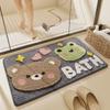 [Soft Absorbent Bath Rug] 1pc Plush Bear Bath Mat, Non-slip & Water-absorbent, for Bath, Sink and Shower; Great Xmas Gift.