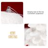 White Glitter Foam Balls Hanging Flower Petal Ball Ornaments for Xmas Tree Decoration