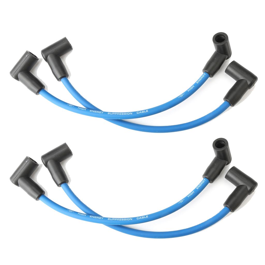 2/4/6x Marine Spark Plug Wire Universal Plastic Car Accessories Blue