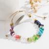 Natural Crystal Bracelet, Dopamine, Casual, Crushed Stone, Woven Bracelet, Adjustable, Jewelry, Accessories