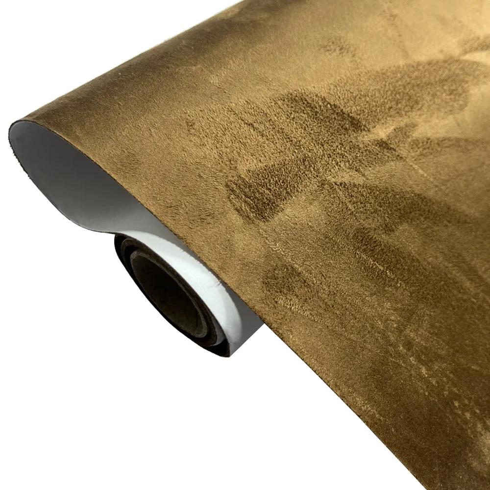 1m/2m/3m/5m*50cm Multi Colors Self Adhesive Suede Velvet Fabric Sticky Leather Fabrics for DIY Car Headlining Interior Modified