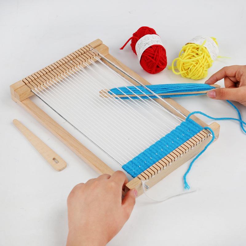 DIY Wooden Loom Kit for Kids: Handmade Gift for Girls' Wool Knitting In Kindergartens