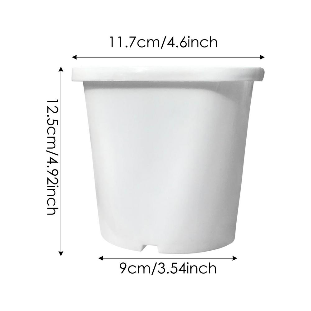 Plant Nursery Pots 5PCS Plants Nursery Pots Flower Pots With Drainage Holes Flower Pots Flower Plant Container Reusable Nursery