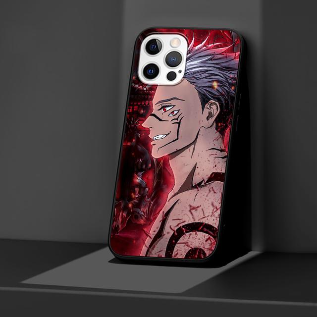 Jujutsu Kaisen Case For Iphone 14 11 13 Pro Max 12 Mini Xr 7 8 Plus Se 2020 Xs 6 6s +Coque Black Soft Mobile Phone Bag Cover