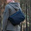 Men's Sling Bag Korin Hubsling X  14 inch Laptop Bag &12.9 Tablet Bag Anti-theft Megnetic Top Cover/ Cut-Resistant /Waterproof Black KY042