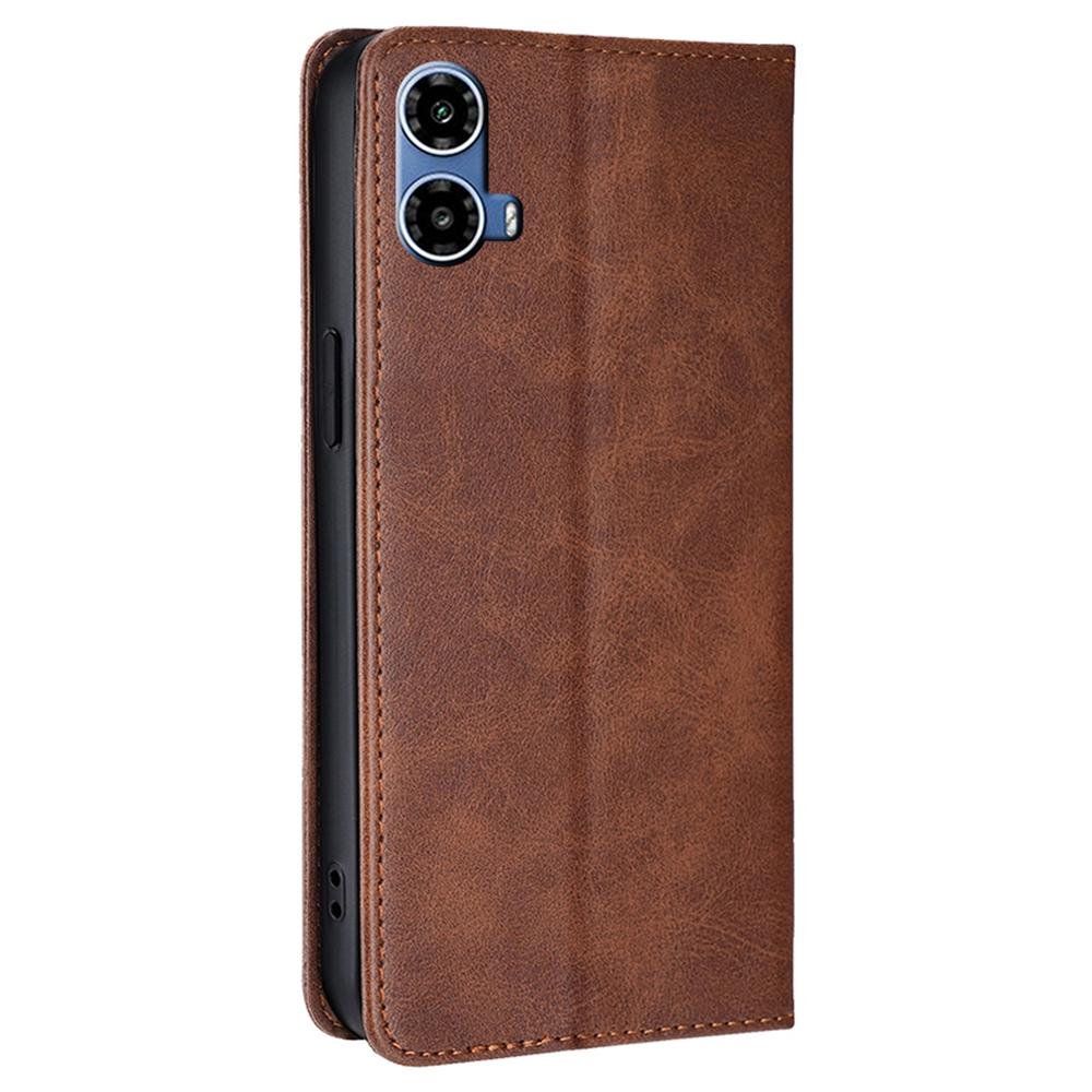 For Motorola Moto G45 5G/G34 5G Leather Case Magnetic Closing Wallet Flip Phone Cover