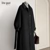 Women's Pure Color Mid-length Wool-Look Coat