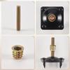 M-Modern-4Pcs/Set Furniture Leg Mounting Plates Sofa Leg Attachment Plates M8 Hanger Bolts Screws Adapters Metal Plates Bracket