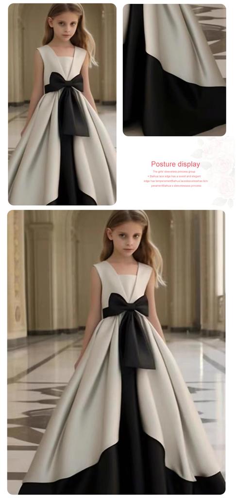 VOKLLIYU Perfect for Piano Violin and Long Dress with Princess Perfect for Formal and Birthdays Size Children's Dress, Recitals, Concerts, More.