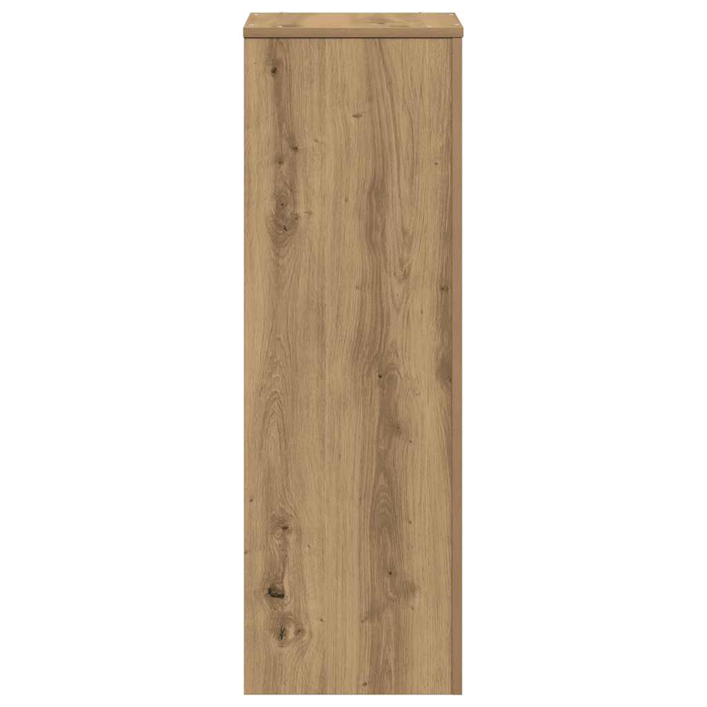 Artisan Oak Plant Stand 33 x 33 x 100 cm Wood Based Material