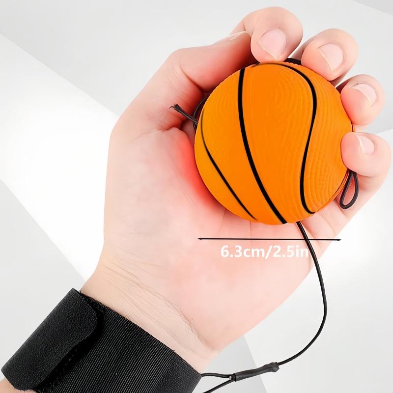 1pc Rubber Bouncy Ball With Wrist String For Hand-Eye Coordination Training, Wrist Strengthening, Outdoor Exercise And Fitness