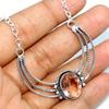 Outstanding Morganite 925 Silver Plated Necklace 19" Gift For Girlfriend y5W48