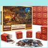 Christmas Puzzle Advent Calendar 24 Pieces Paper Kids And Adults Holiday Countdown