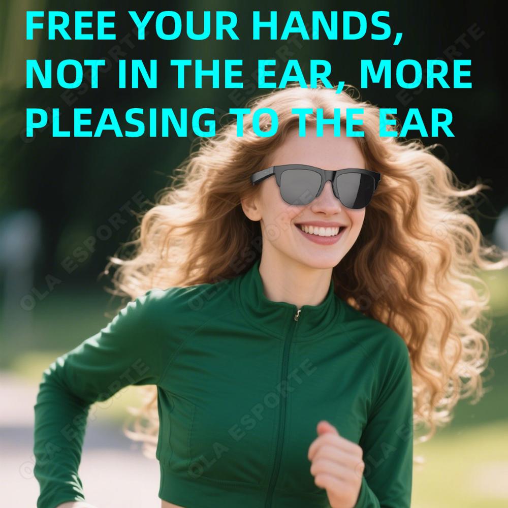 New Smart Glasses V5.3 Bluetooth Call High Quality Headphones Outdoor Sports Sunglasses Anti-touch UV Music Player for Men Women