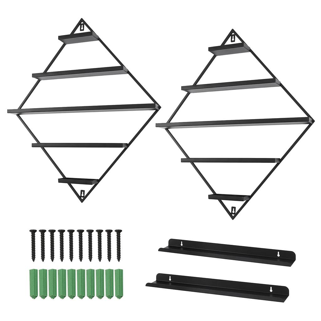 Nail Polish Rack with 5 Tiers, Wall-Mounted, Holds 90 Bottles, Durable Iron Construction, Modern Design, and Neat Storage