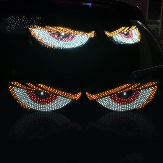 Plug-in Car LED Light Eyes Light USB Powered Atmosphere Lamp Multi-mode High Brightness Decor Dynamic Display Decorative for SUV Truck Windshield