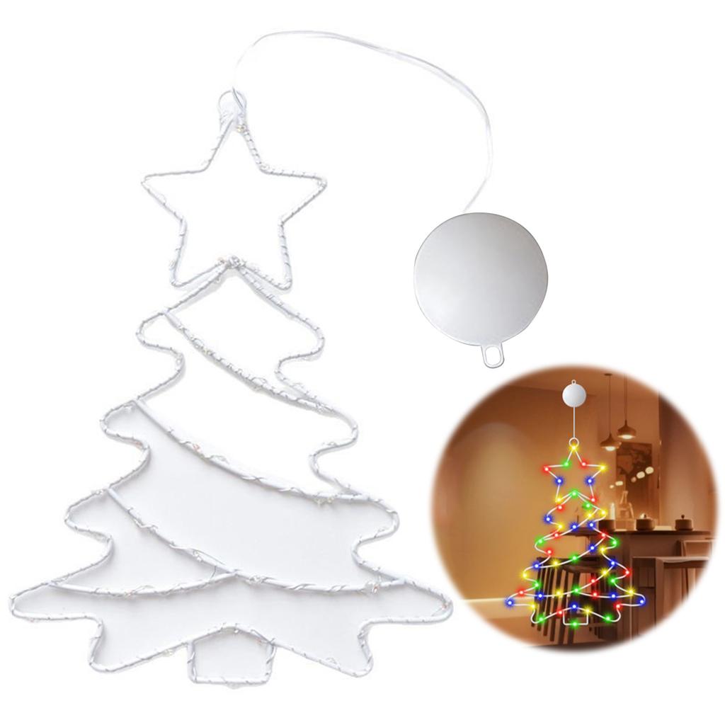 Christmas Window Light Battery Powered LED Sucker Light with Suction Cup Warm LED Lights for Home Wall Door Indoor Outdoor Decor
