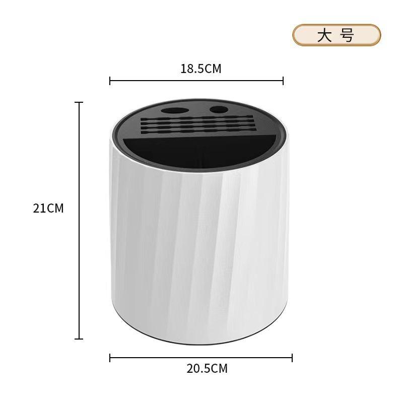 Multifunctional Knife Holder Kitchen Storage Rack 360 Degree Rotating Knife Fork Stand Chopstick Cage Storage Tube