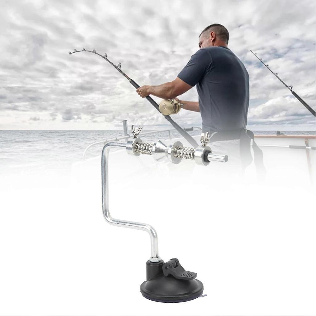 Aluminium Alloy Fishing Wire Winder System with Vacuum Sucking Cup Handle Fish Line Winding Tool for Easy Reel Management