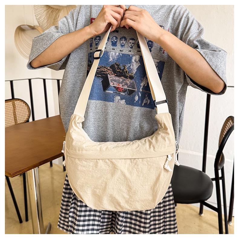 Japanese-Style Nylon Dumpling Bag - Large Capacity Youth Trend Crossbody and Shoulder Bag