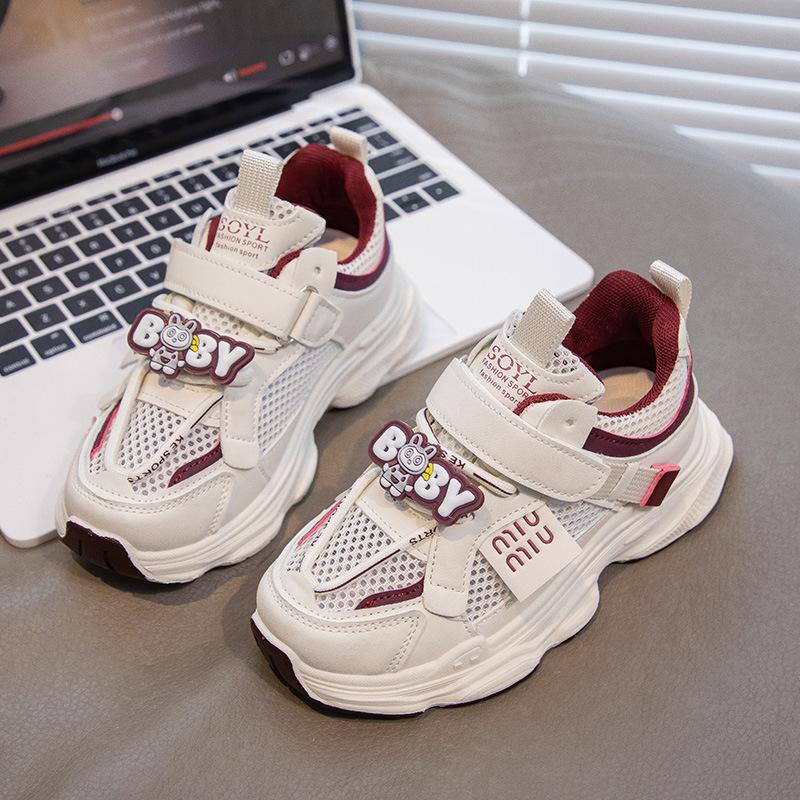 Children's shoes mesh breathable girls net shoes princess shoes 2025 popular girls shoes boys summer sports shoes women