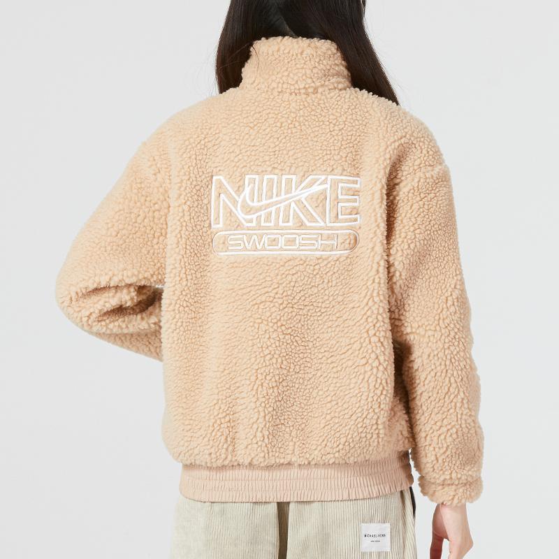 Nike Women's Essentials Sherpa Jacket Light Bone DR5629-200