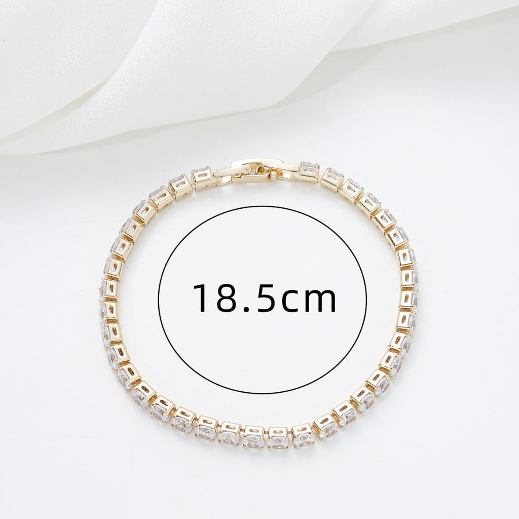 Light Luxury Niche Design Bracelet Personalized Exquisite Zircon Women's Bracelet Chain Ins Versatile Diamond Bracelet