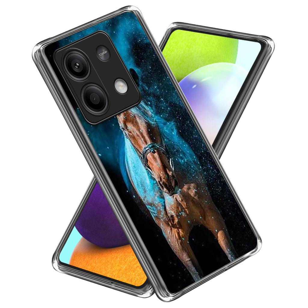 For Xiaomi Redmi Note 13 5G Case Shock-Absorbent TPU Pattern Printed Phone Cover