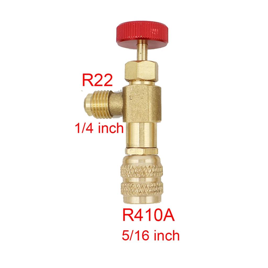 Liquid Safety Valve R410A R22 Air Conditioning Refrigerant 1/4 "Safety Adapter Air Conditioning Repair And Fluoride Liquid