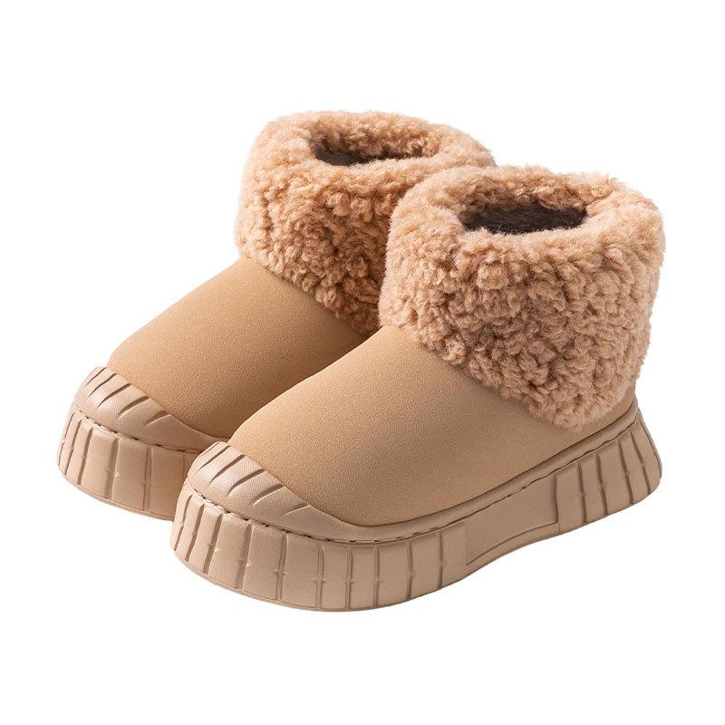 Anti-slip Thick-soled Plush Warm Cotton Shoes for Women