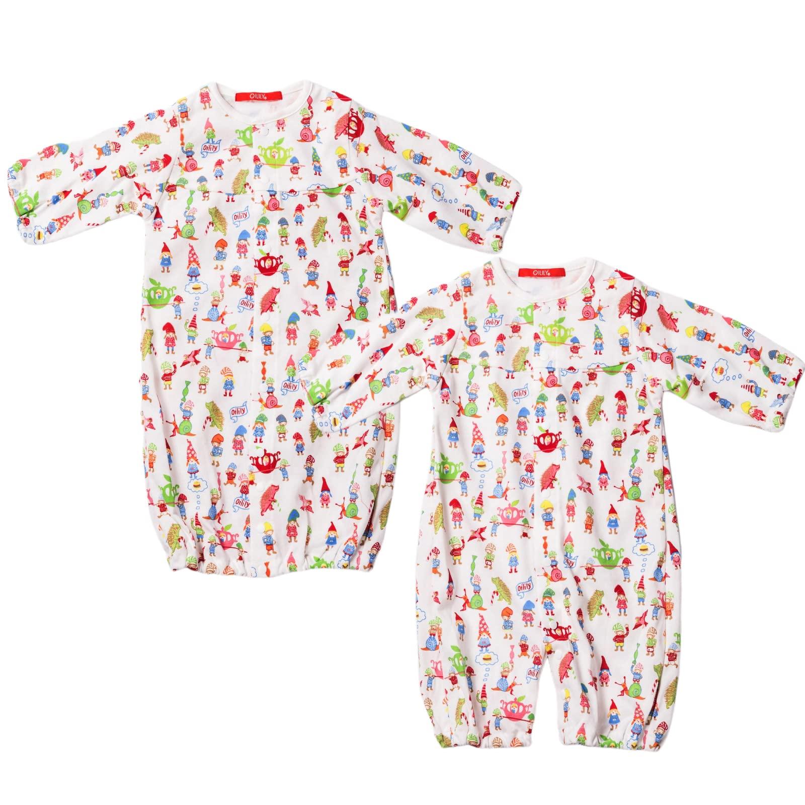 

2WAY Romper Dress Long Sleeve Baby Off White [Oi Lily] 50-70